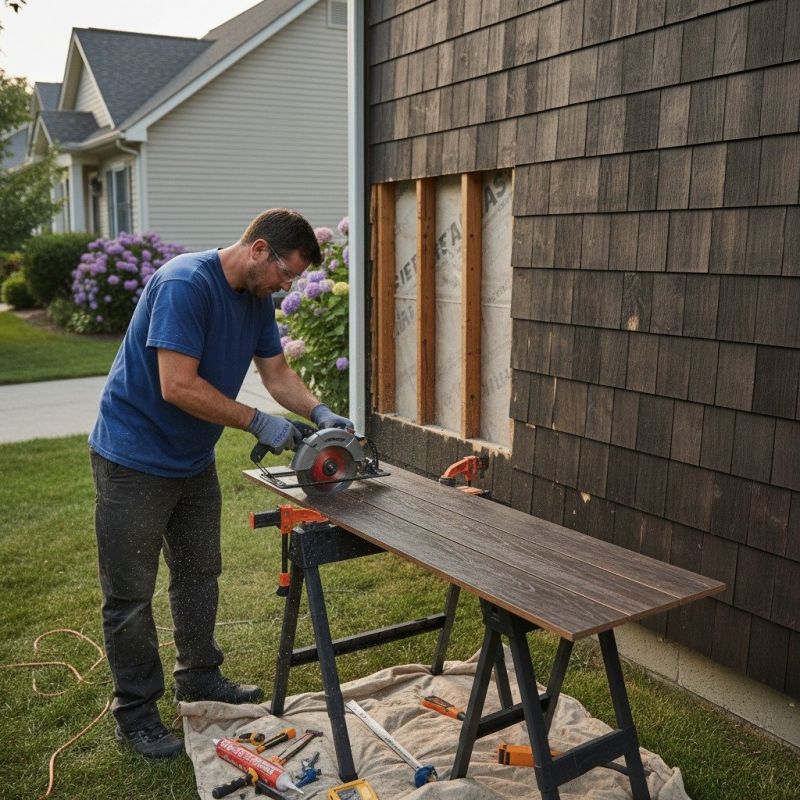 Wood Composite Siding Service detail